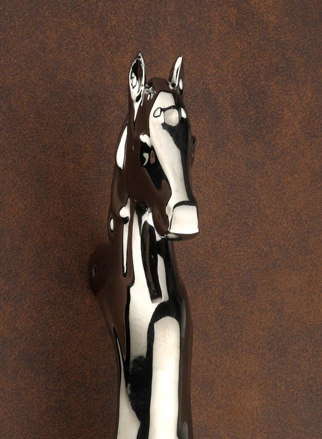 GLOXY ENTERPRISE 12 Inch Horse Shape Curved Door Handles for Main Door Handle Decorative Push & Pull All The Doors of House, Office, Hotels (Silver Finish, Pack of 1) - Image 3